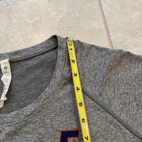 Lululemon University Of Florida Gators Swiftly Tech Short Sleeve Sz 16 Gray - Picture 6 of 10